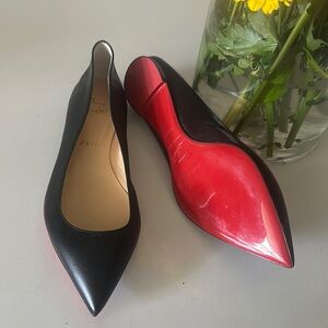 Christian Louboutin Black and Red Heels